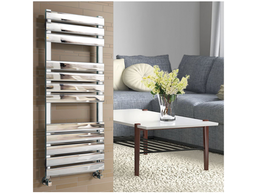 Synergy Saharah 600 x 800mm Flat Chrome Ladder Rail