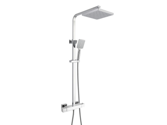 Synergy Square Cool Touch Riser Shower