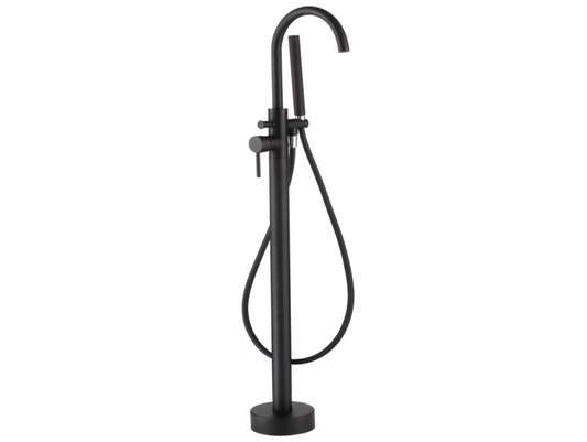 Synergy Studio G Black Freestanding Bath Shower Mixer