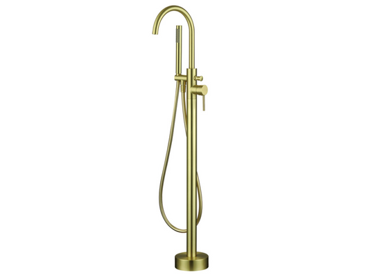 Synergy Studio G Brushed Brass Freestanding Bath Shower Mixer