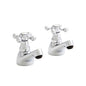Viktory Basin Pillar Taps – Traditional Chrome Hot & Cold Tap Pair