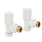 White Radiator Valves – Angled 15mm (Pair)