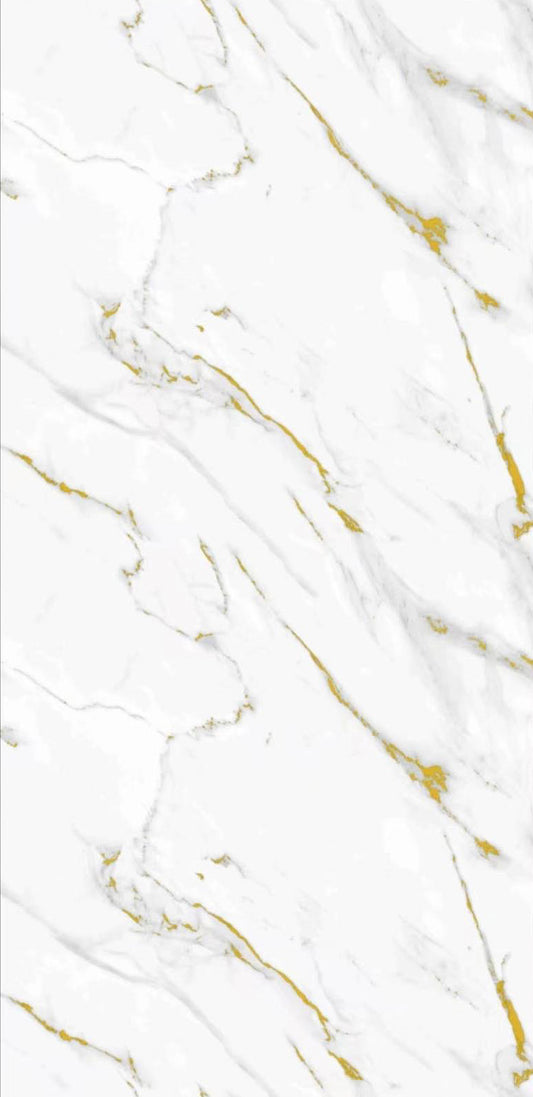 Gilded Marble PVC Wall Panel – 10mm Gloss Waterproof Cladding (WP10-GILM)