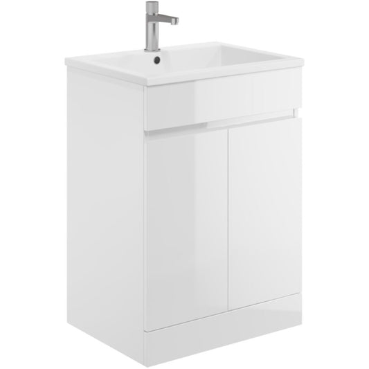 Scudo Waterguard 600mm Vanity Unit – Gloss White, Fully Waterproof