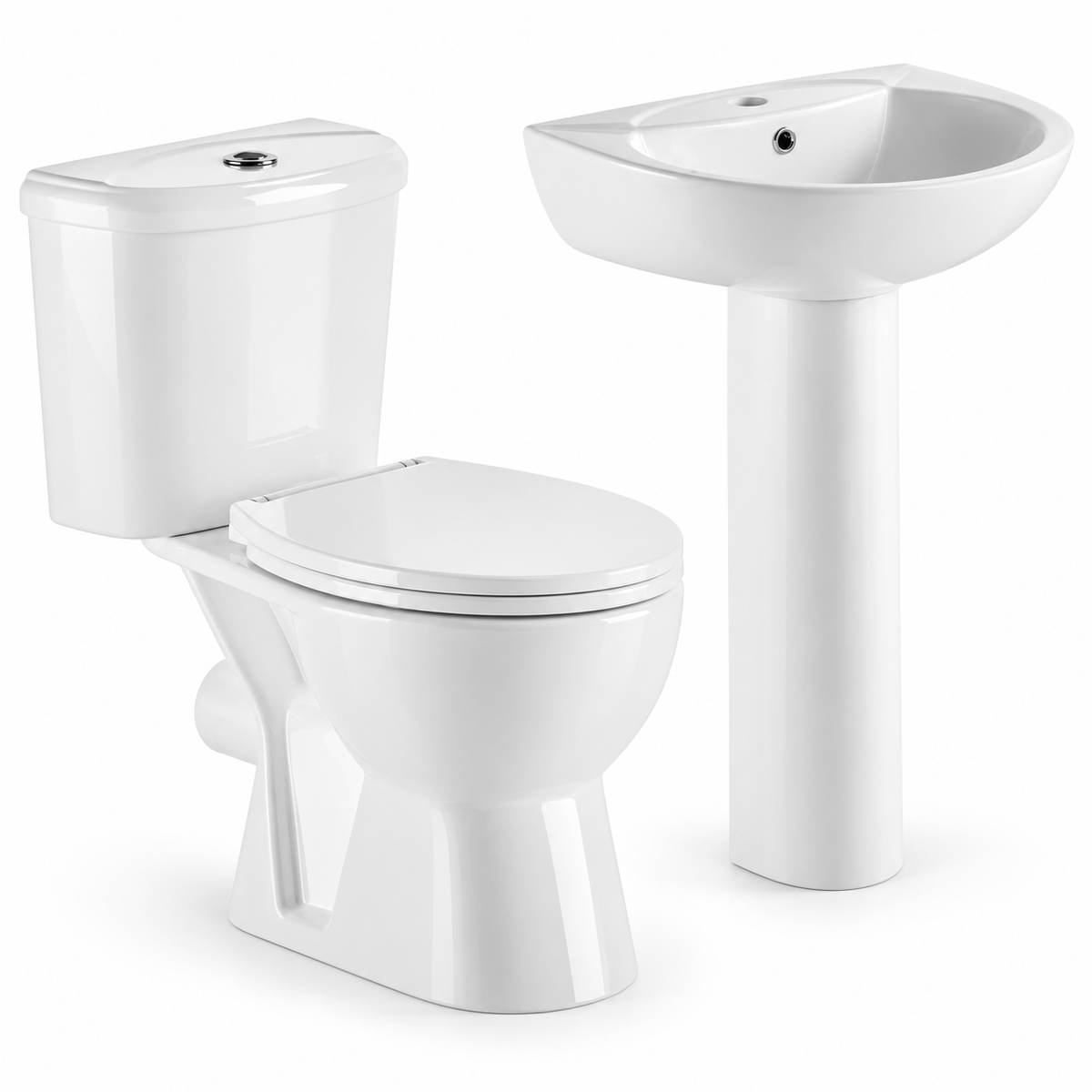 Kartell Proton 4-Piece Bathroom Suite – Rimless Toilet & 540mm Basin