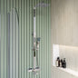 Kartell K‑Vit Pure Option 4 Thermostatic Bar Shower with Adjustable Slide Rail Kit