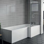 KARTELL ELITE 1800 X 850 L SHAPE RIGHT HAND SQUARE SHOWER BATH