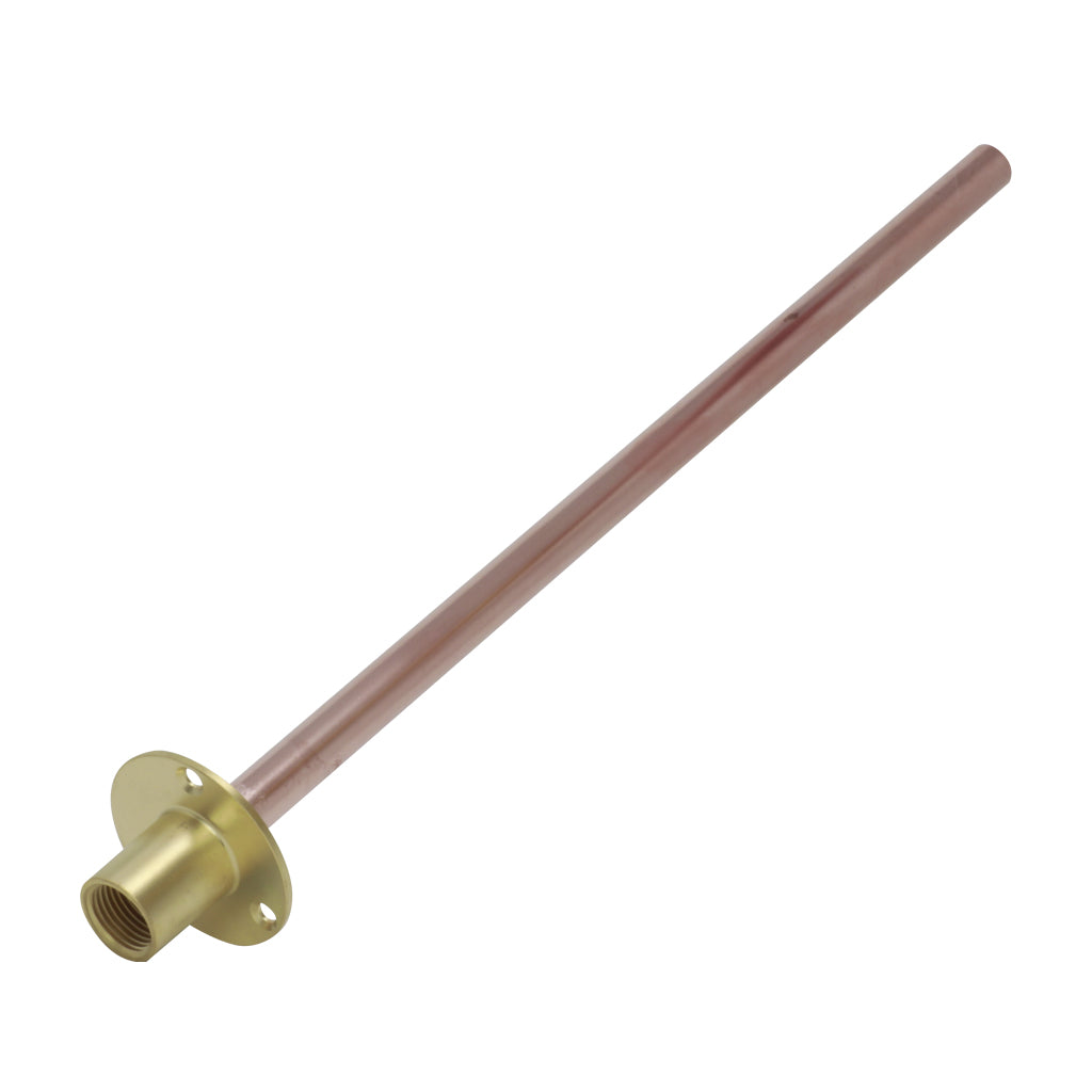 15mm x ½" Wall Plate Elbow with 600mm Copper Tube