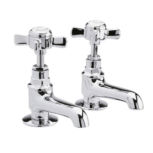 Royal Basin Taps – Pair (Chrome Finish)