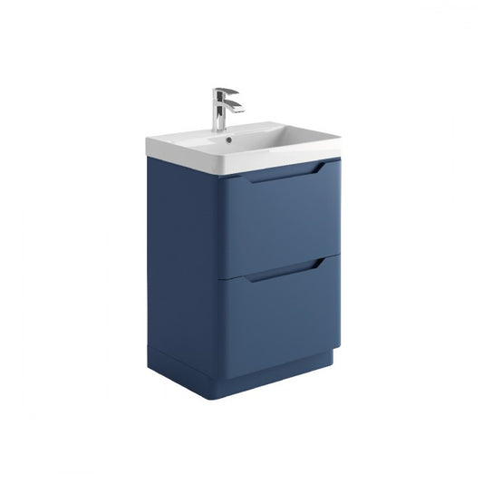 Ella 600mm Floor Standing Vanity Unit – Deep Blue