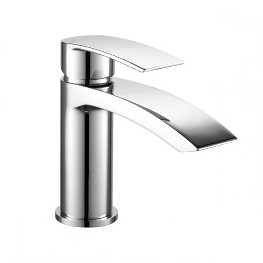 Curve Mini mono basin mixer with waste