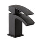 Fiuto Nero Mono Basin Mixer – Matt Black with Black Waste