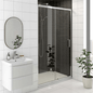 KV8 1200 Shower Enclosure – Frameless Glass Shower Cubicle