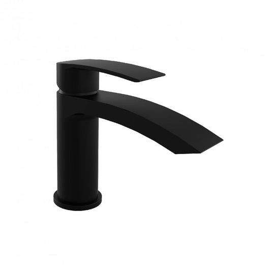 Nero Curve Mini Mono Basin Mixer Black