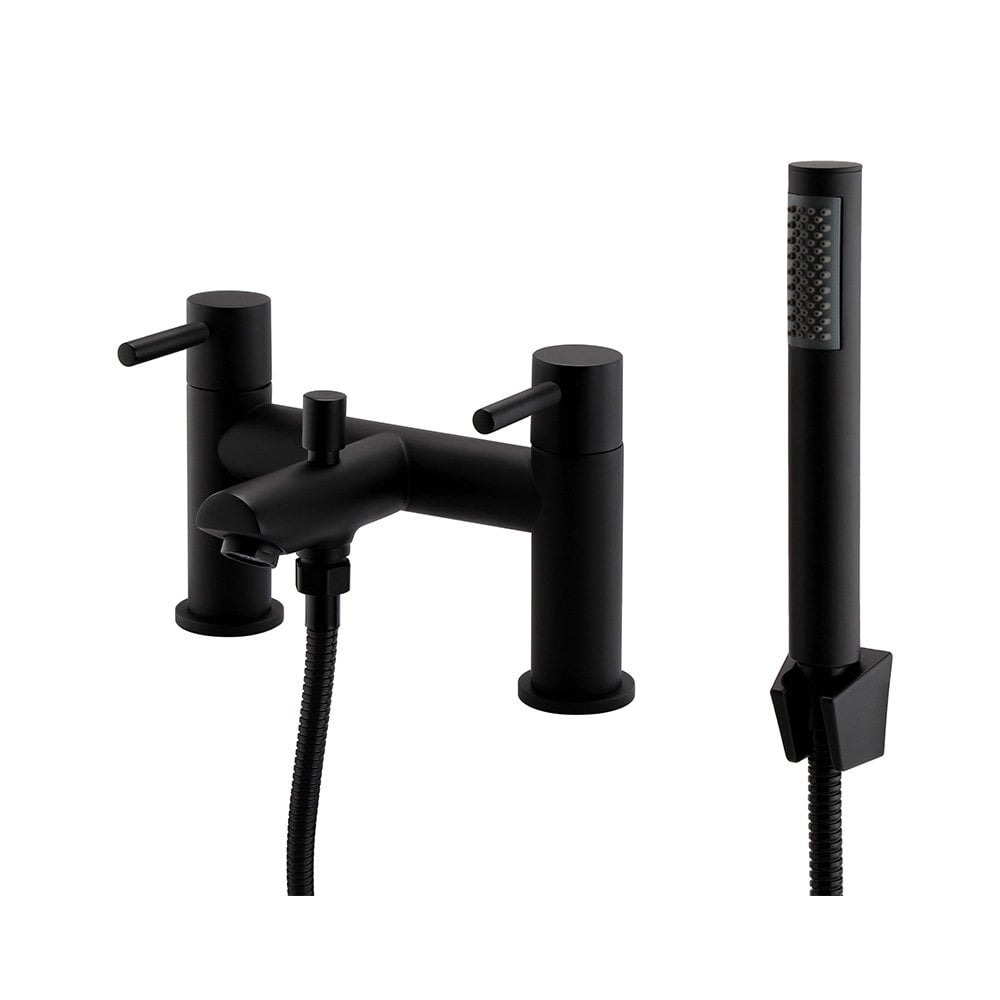 Nero Round Bath Shower Mixer Black