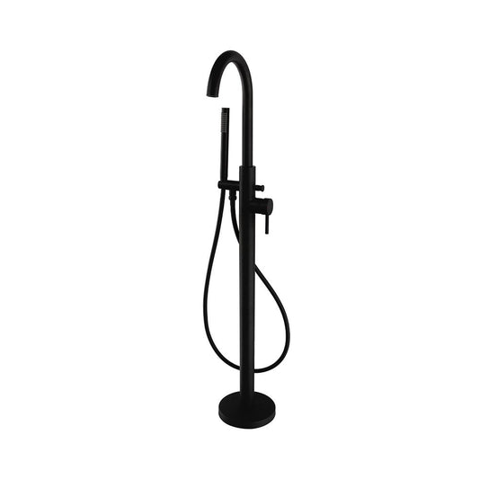 Nero Round Free Standing Bath Shower Mixer Black