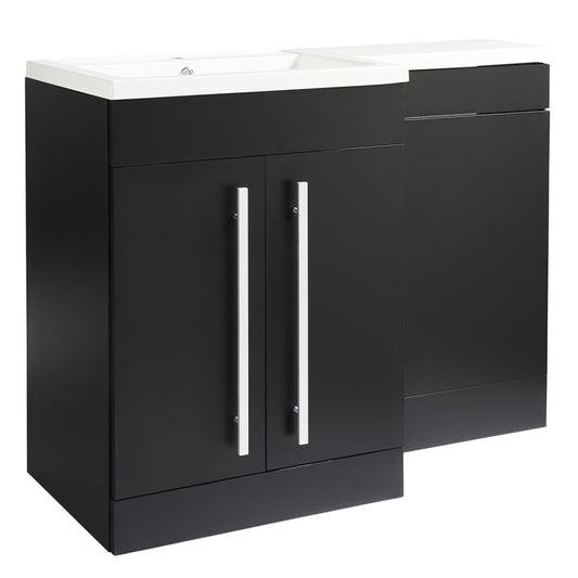 Kartell Matrix 2 Door L-Shaped 1100mm Left Hand Furniture Pack – Black