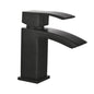 Descent Black Tall Basin Mixer Tap – Matt Black, Waterfall Spout, Click‑Waste Ready