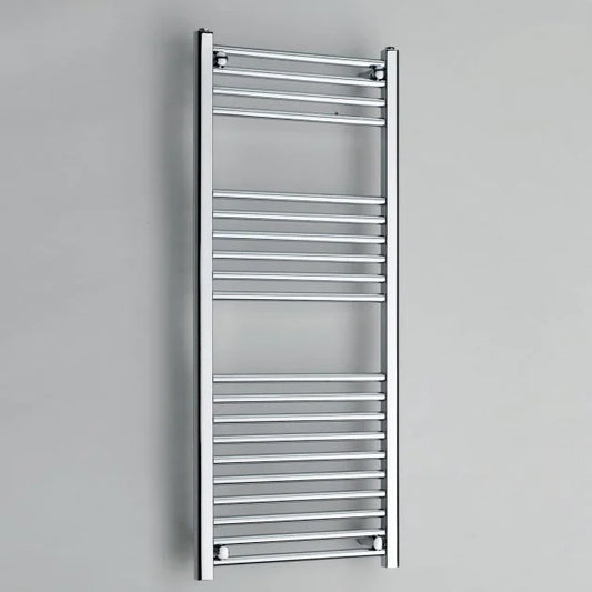 K-Rail 25mm Straight Heated Towel Rail – 600mm x 1200mm – Chrome