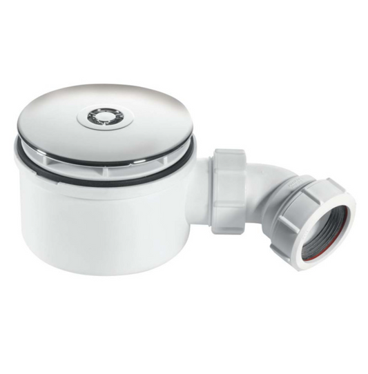 McAlpine ST90CP10-70 - 1.1/2" 90mm Shower Trap - CP Plastic ST90CP10-70