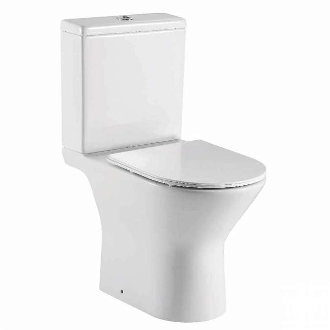 Middleton Rimless Open Back Pan with Cistern & Soft Close Seat