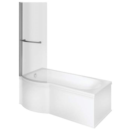 L-Shaped Rounded Bath Screen