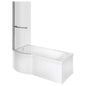 L-Shaped Rounded Bath Screen