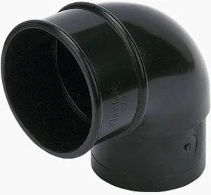 Round Downpipe 90° Angle Bend – 68mm Gutter Fitting