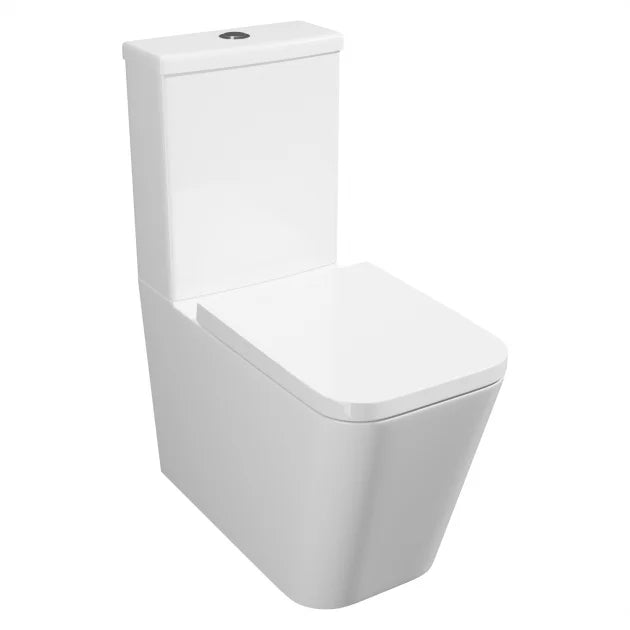 Kartell K‑Vit Genoa Square Close‑Coupled WC Suite – Pan, Cistern & Premium Soft‑Close Seat