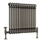 Scudo Column Raw Metal 2 Column Designer Radiator – 600 x 636mm
