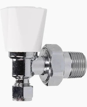 8mm Angle Rad Valve White