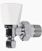 8mm Angle Rad Valve White