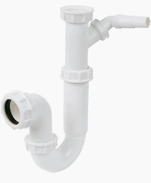 40mm One Horn Appliance Trap – Single Spigot Waste Trap for Washing Machine or Dishwasher