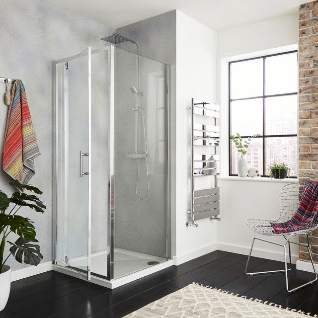 Kartell K-VIT KV6 Pivot Shower Door 800mm