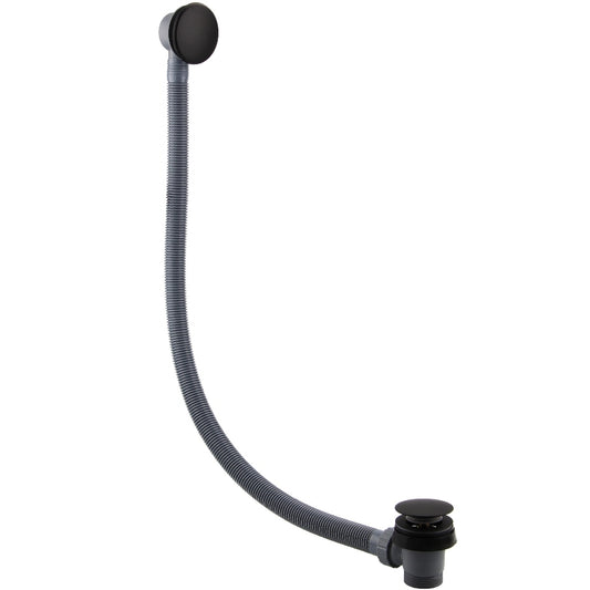 Black Bath Waste – Modern Matt Black Finish