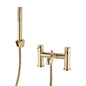 Ottone Bath Shower Mixer Brushed Brass