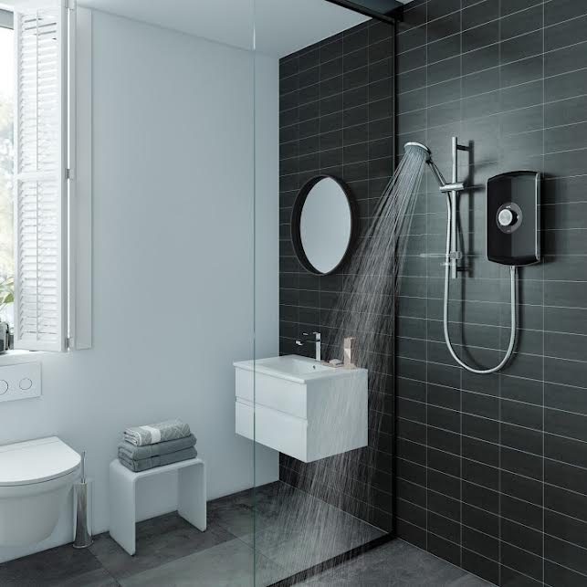 Triton Amore Electric Shower - 8.5kW Gloss Black