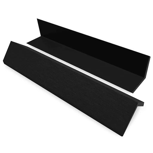 10 mm External Corner Trim Profile – Aluminium, Black &amp; Chrome 3 m
